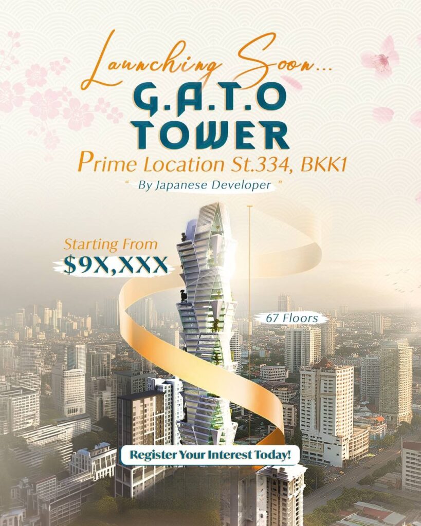 G.A.T.O Tower — новейший высотный жилой комплекс в самом сердце Пномпеня.  — Пном Пень